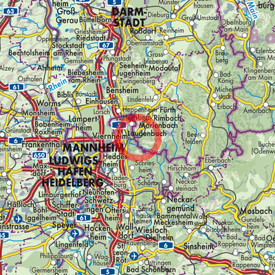 Landkarte Birkenau