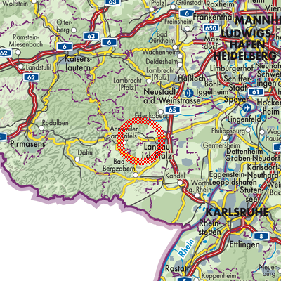 Landkarte Birkweiler