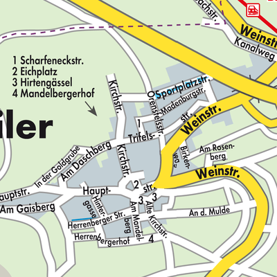 Stadtplan Birkweiler
