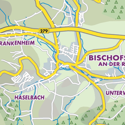Übersichtsplan Bischofsheim i.d.Rhön