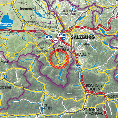 Landkarte Bischofswiesen