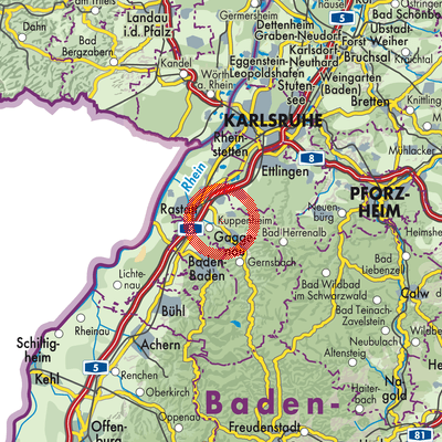 Landkarte Bischweier