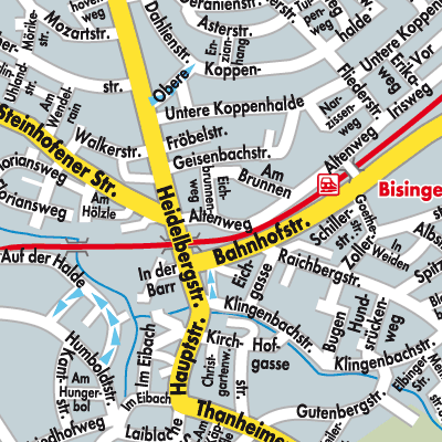 Stadtplan Bisingen