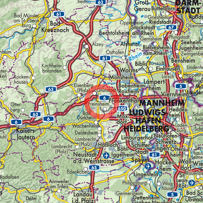 Landkarte Bissersheim