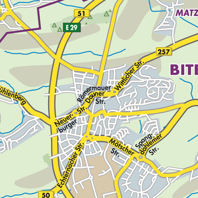 Übersichtsplan Bitburg