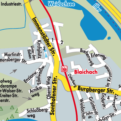 Stadtplan Blaichach