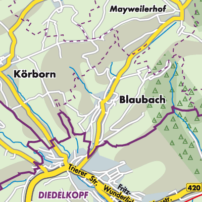 Übersichtsplan Blaubach