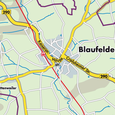 Übersichtsplan Blaufelden