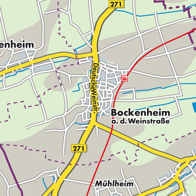 Übersichtsplan Bockenheim an der Weinstraße