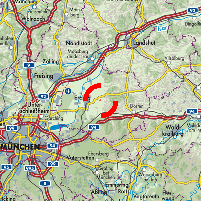 Landkarte Bockhorn