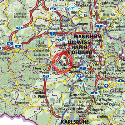 Landkarte Böhl-Iggelheim