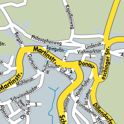 Stadtplan Bonndorf im Schwarzwald