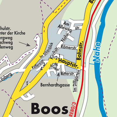 Stadtplan Boos