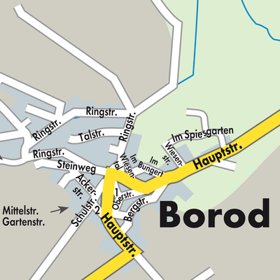 Stadtplan Borod