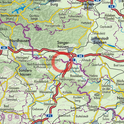 Landkarte Borxleben