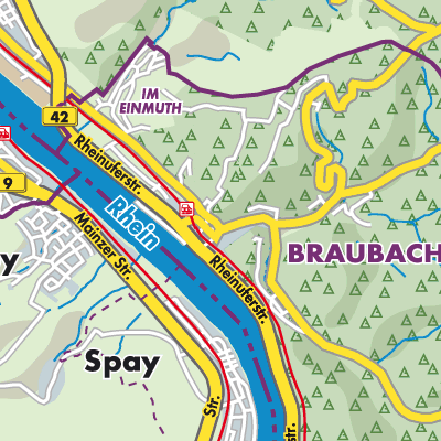 Übersichtsplan Braubach