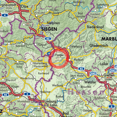 Landkarte Breitscheid