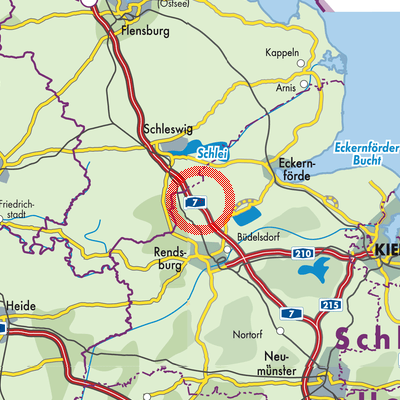 Landkarte Brekendorf