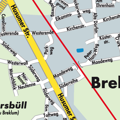 Stadtplan Breklum