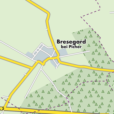 Übersichtsplan Bresegard bei Picher