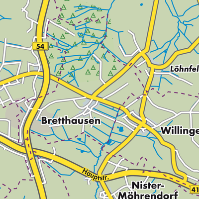Übersichtsplan Bretthausen