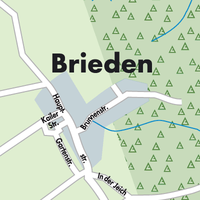 Stadtplan Brieden