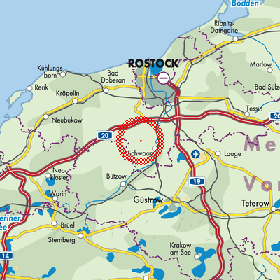Landkarte Bröbberow