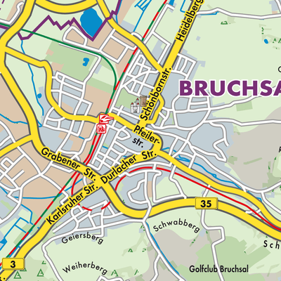 Übersichtsplan Bruchsal