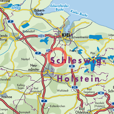 Landkarte Brügge