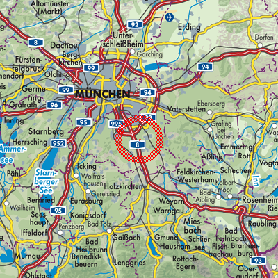 Landkarte Brunnthal