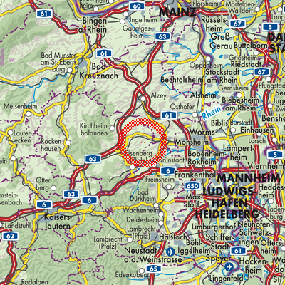 Landkarte Bubenheim