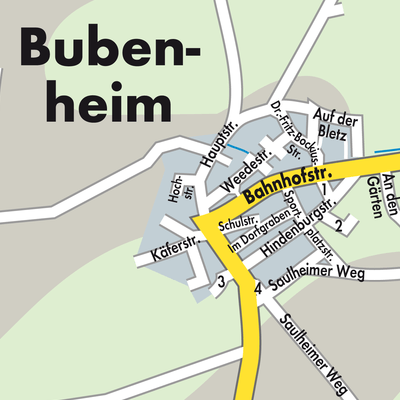 Stadtplan Bubenheim