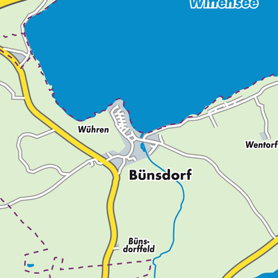 Übersichtsplan Bünsdorf