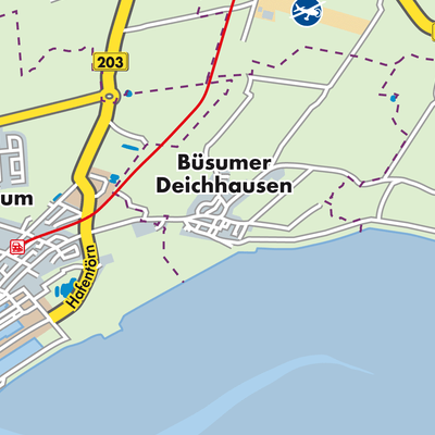 Übersichtsplan Büsumer Deichhausen