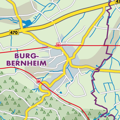 Übersichtsplan Burgbernheim