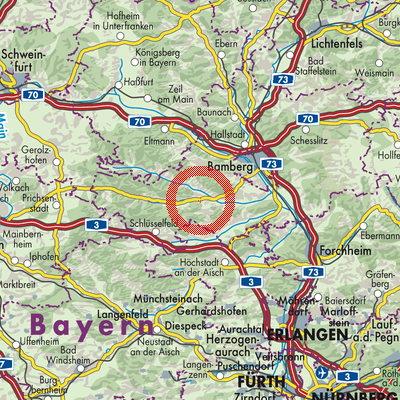 Landkarte Burgebrach