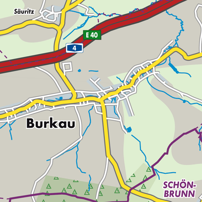 Übersichtsplan Burkau - Porchow