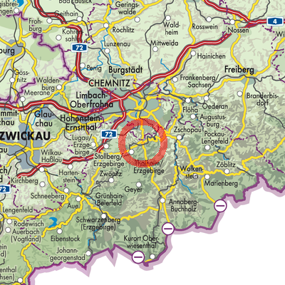 Landkarte Burkhardtsdorf