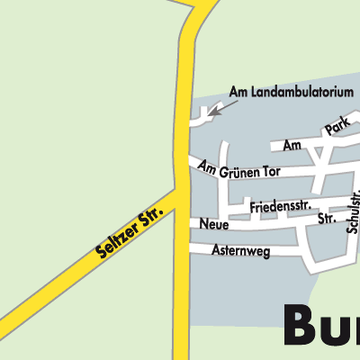 Stadtplan Burow