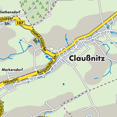 Übersichtsplan Claußnitz