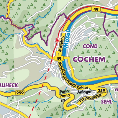 Übersichtsplan Cochem