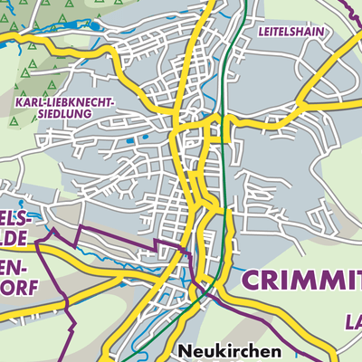 Übersichtsplan Crimmitschau