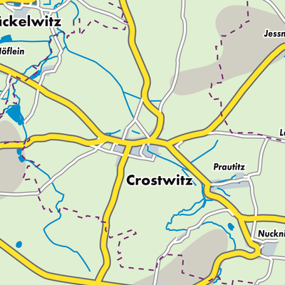 Übersichtsplan Crostwitz - Chrósćicy