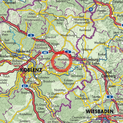 Landkarte Daubach