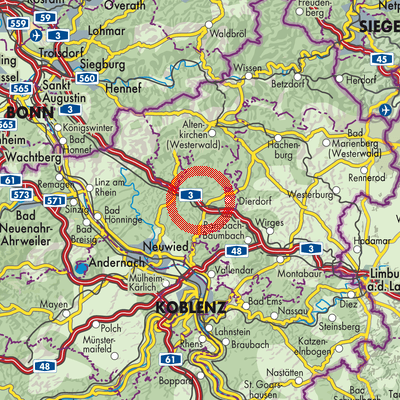 Landkarte Dernbach
