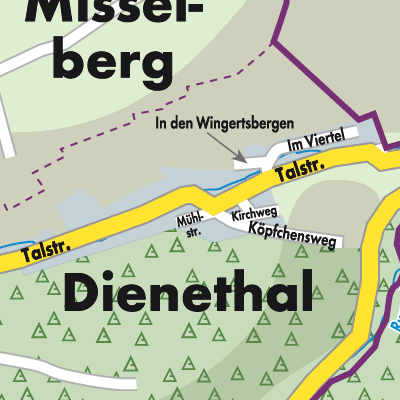Stadtplan Dienethal