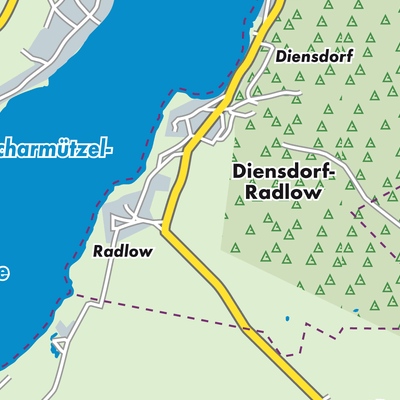 Übersichtsplan Diensdorf-Radlow