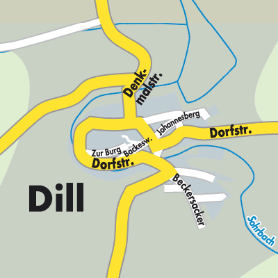 Stadtplan Dill