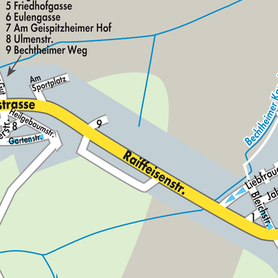 Stadtplan Dittelsheim-Heßloch