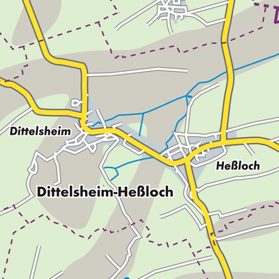Übersichtsplan Dittelsheim-Heßloch
